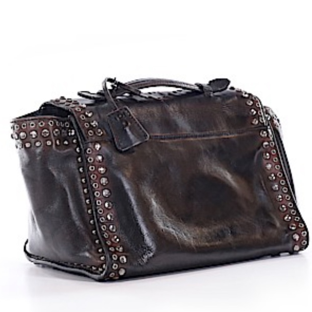 Prada Vitello Vintage Twin Pocket Satchel Bag, Black (Nero). - Picture 4 of 17
